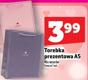 Torebka prezentowa A5 promocja w TOPAZ