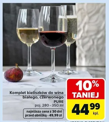 Komplet kieliszków promocja w Carrefour