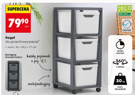 Regał do przechowywania Biedronka promocja w Biedronka