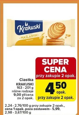 Ciastka promocja w Carrefour Express