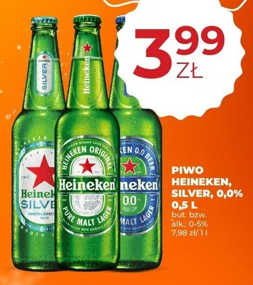 Piwo Heineken 0,0% 0,5 L promocja w Duży Ben