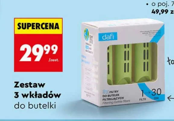 Zestaw 3 wkładów do butelki promocja w Biedronka