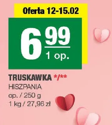 Truskawka Hiszpania promocja w SPAR