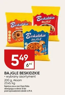 Bajgle beskidzkie Aksam promocja w Chata Polska