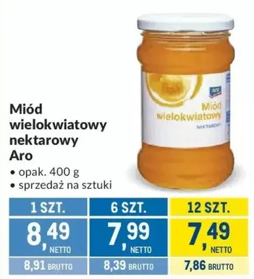 Miód wielokwiatowy promocja w Makro