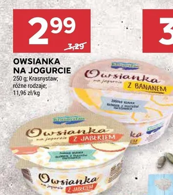 Owsianka na jogurcie Krasnystaw promocja w Stokrotka