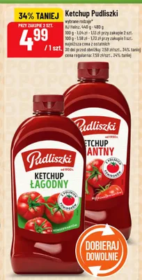 Ketchup Pudliszki Pikantny promocja w POLOmarket
