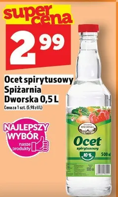 Ocet spirytusowy Spiżarnia Dworska 0,5 L promocja w TOPAZ