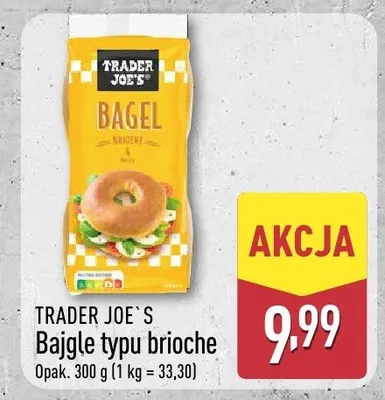 Bagel Trader Joe's Bagle typu brioche promocja w Aldi