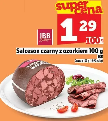 Salceson czarny z ozorkiem 100 g JBB promocja w TOPAZ