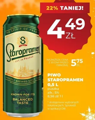Piwo promocja w Duży Ben