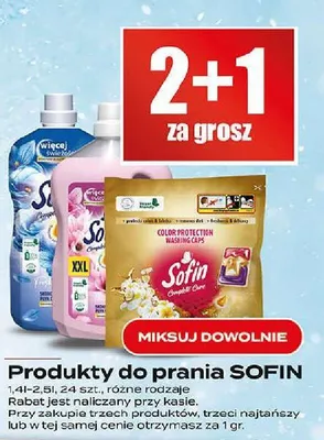 Produkty do prania SOFIN różne rodzaje promocja w Supeco