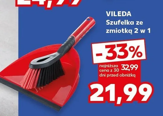 Szufelka ze zmiotką 2 w 1 Vileda promocja w Kaufland