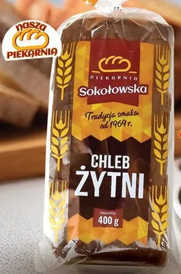 Chleb żytni Sokołowska 400g promocja w TOPAZ