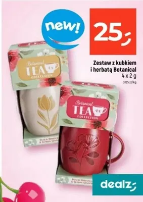 Zestaw z kubkiem i herbatą Botanical Tea Collection 4 x 2 g promocja w Dealz
