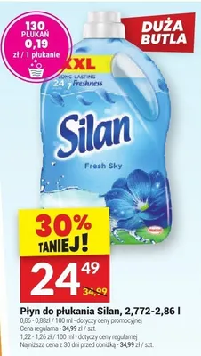 Płyn do płukania Silan, 2,772-2,86 l promocja w Twój Market