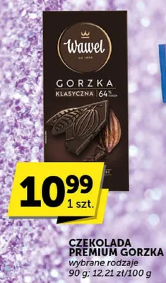 Czekolada premium gorzka WAWEL promocja w Euro Sklep