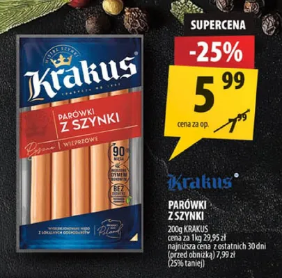 Parówki z szynki promocja w Arhelan