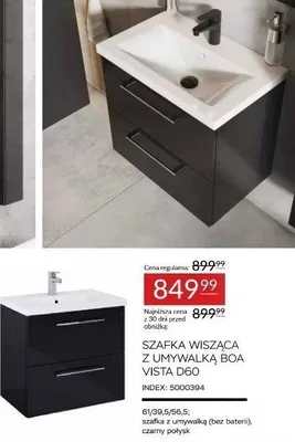 Szafka wisząca z umywalką BOA VISTA D60 Abra Meble promocja w Abra Meble