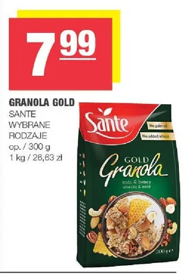 Granola Gold Sante promocja w SPAR