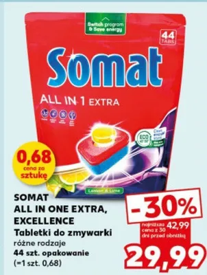 ALL IN ONE EXTRA, EXCELLENCE tabletki do zmywarki różne rodzaje promocja w Kaufland
