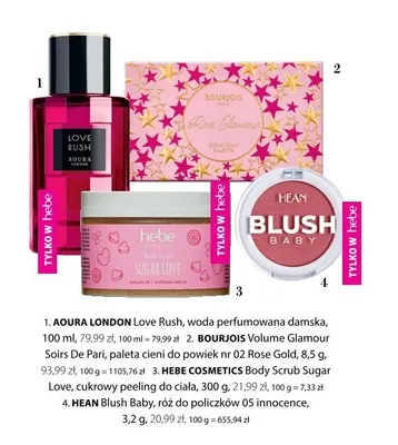 Peeling do ciała Body Scrub Sugar Love cukrowy HEBE COSMETICS promocja w Hebe