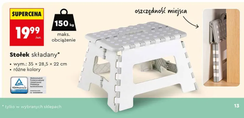 Stołek składany Biedronka promocja w Biedronka