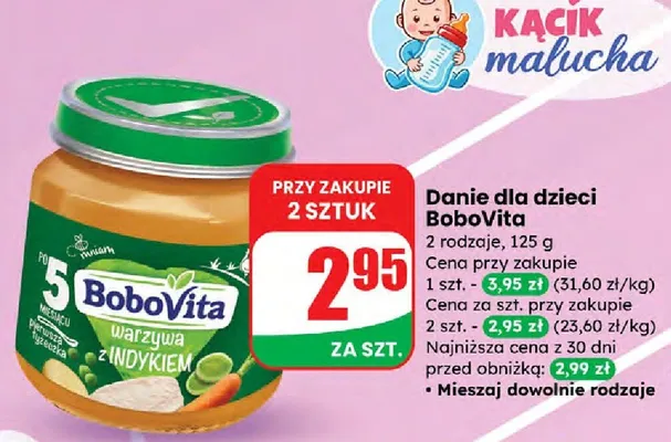 Danie dla dzieci warzywa z indykiem promocja w Dino