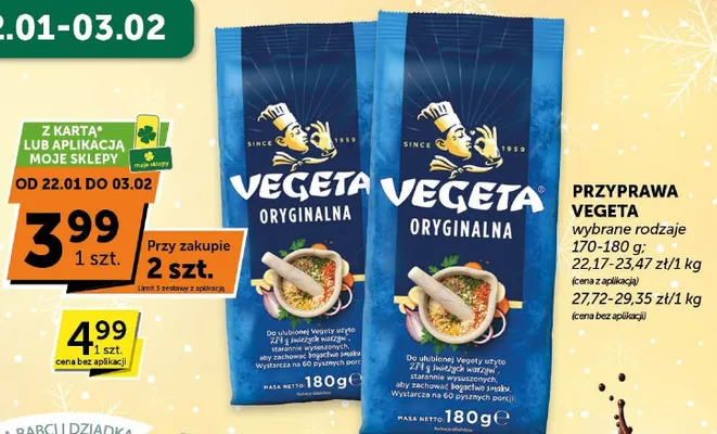 Przyprawa Vegeta Oryginalna wybrane rodzaje promocja w Euro Sklep