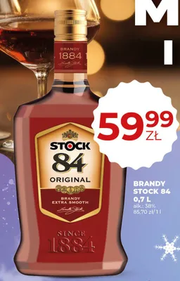 Brandy Stock 84 Original 0,7L promocja w Duży Ben