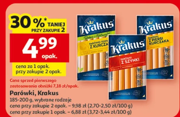 Parówki Krakus promocja w Auchan