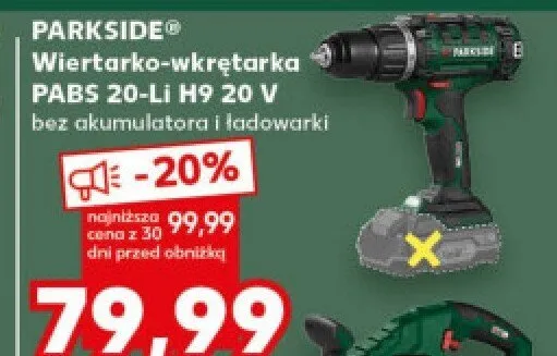 Wiertarko-wkrętarka PABS 20-Li H9 promocja w Kaufland