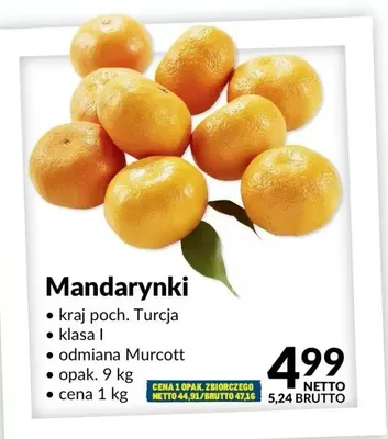Mandarynki K-classic bio promocja w Makro
