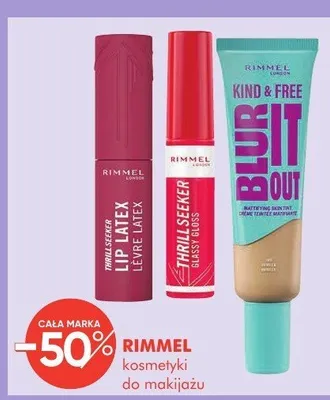 Kosmetyki RIMMEL do makijażu promocja w Super-Pharm