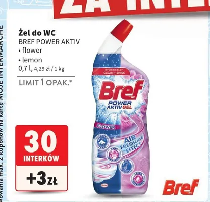 Żel do WC Power Aktiv flower promocja w Intermarche