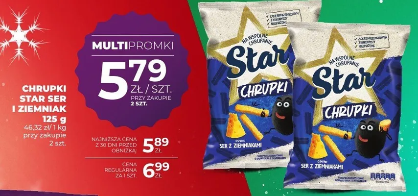 Chrupki Star Ser i Ziemniak promocja w Duży Ben