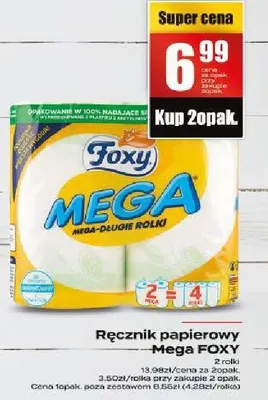 Ręcznik papierowy Mega FOXY promocja w Supeco