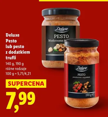 Pesto z dodatkiem trufli promocja w Lidl