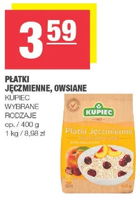 Płatki jęczmienne promocja w SPAR