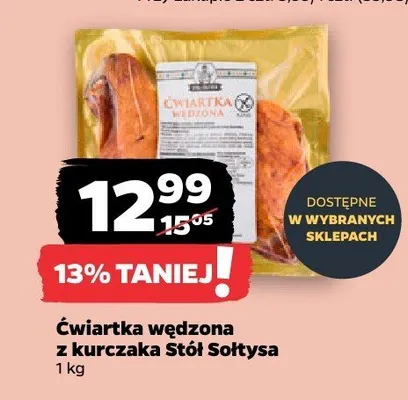 Ćwiartka wędzona z kurczaka promocja w Netto