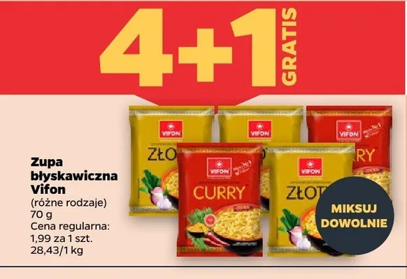 Zupa błyskawiczna Vifon (różne rodzaje) 70 g promocja w Netto