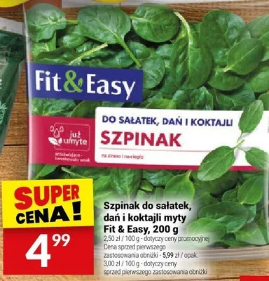 Szpinak promocja w Twój Market