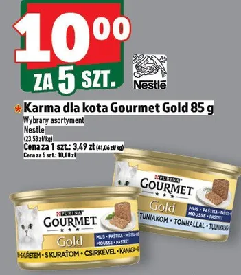 Karma dla kota Gourmet Gold 85g promocja w TOPAZ