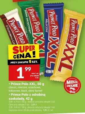 Baton Prince Polo XXL, 50 g promocja w Twój Market