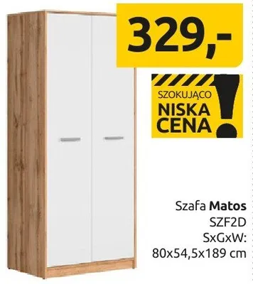 Szafa Matos SZF2D promocja w Black Red White