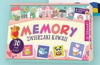 Gra edukacyjna Memory Zwierzaki Kawaii promocja w Biedronka
