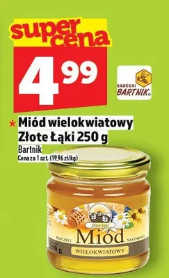 Miód wielokwiatowy Złote Łąki 250g promocja w TOPAZ