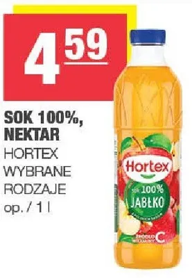Sok 100%, nektar HORTEX promocja w SPAR