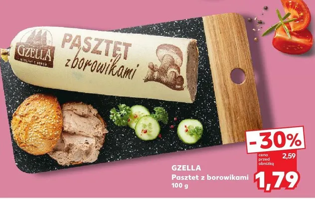 Pasztet z borowikami Gzella promocja w Kaufland