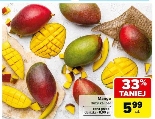 Mango duży kaliber Carrefour promocja w Carrefour